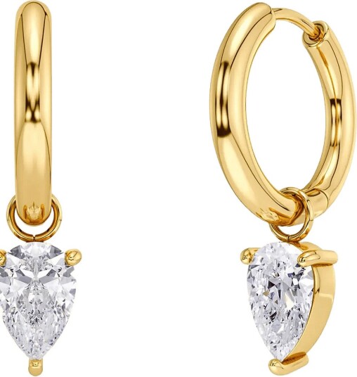 Edblad Arrow Hoops L Gold One Size   Gold   ONE SIZE