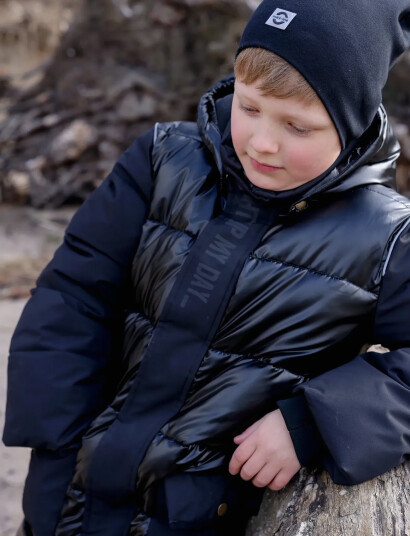 mikk-line Puffer Jacket Mix Black 98