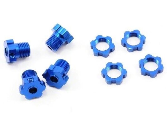Traxxas TRX-5353X Wheel hubs  splined  17mm (blue