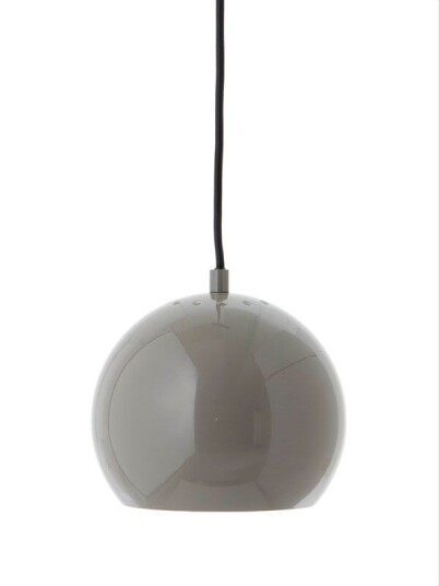 Frandsen BALL PENDANT 18 CM - GLOSSY WARM GREY Frandsen BALL PENDANT 18 CM - GLOSSY WARM GREY