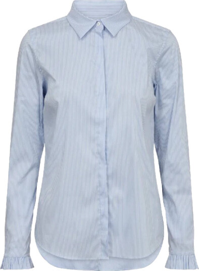 MOS MOSH Skjorte mmMattie Flip Stripe Blå