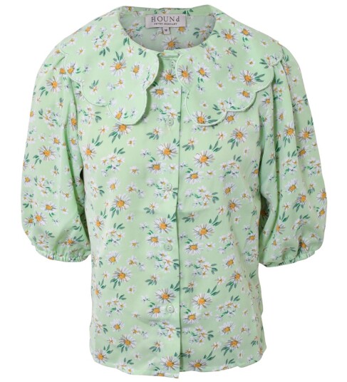 Hound Skjorte Flower Power Green 14 år 164 Skjorte K/E Grønn