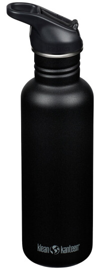Klean Kanteen Classic Flip Seal Sport drikkeflaske 800 ml, svart