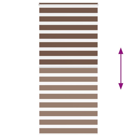Sebragardin brun 100x230 cm stoff bredde 95,9 polyester