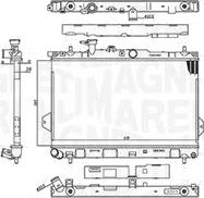 Radiator MAGNETI MARELLI 350213110400