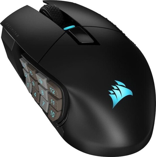 Brukt Corsair Scimitar Elite Wireless Trådløs Gamingmus Svart