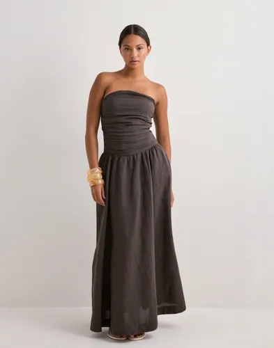 Neo Noir Brun Kima Linen Dress Neo Noir Brun Kima Linen Dress