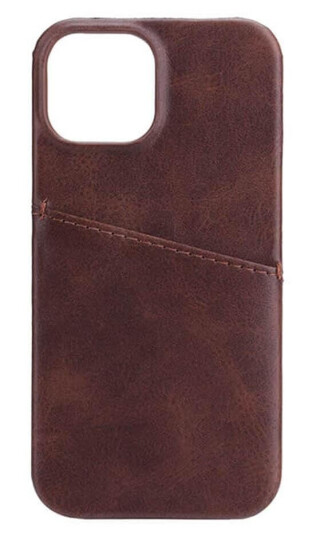 GEAR Onsala Brun Kunstlær Bakdeksel med Kortlomme for iPhone 13 Mini