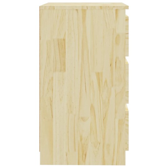 vidaXL Nattbord 60x36x64 cm heltre furu