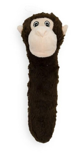 Party Pets Monkey Stick Hundeleke Lysebrun
