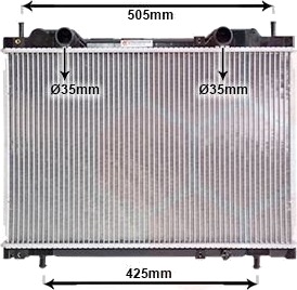 VAN WEZEL 17002167 Radiator motorkjøling VAN WEZEL 17002167 Radiator motorkjøling