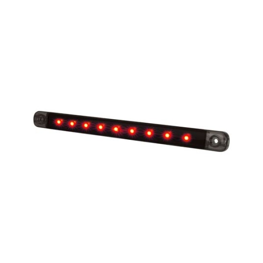 Posisjonslys Strands Dark Knight Slim Position Light 9LED   12/24V / 19W / 238 mm / Rød