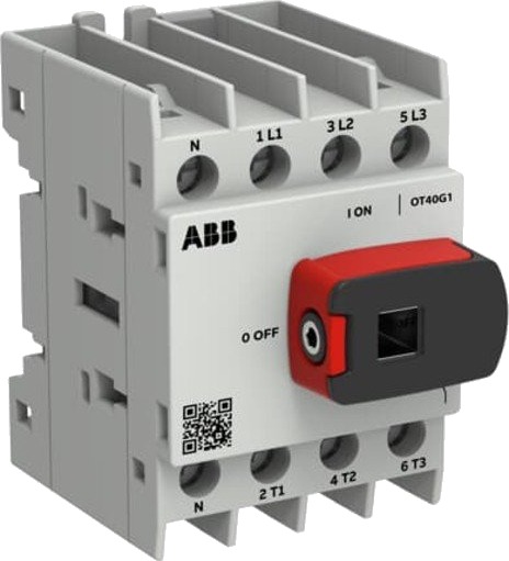 Abb Lastbryter OT40G1-4BSN1 3P 40A Bunn/DIN-skinne