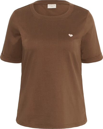Kaffe Curve Kcart Tee - Brown - L Kaffe Curve Kcart Tee - Brown - L
