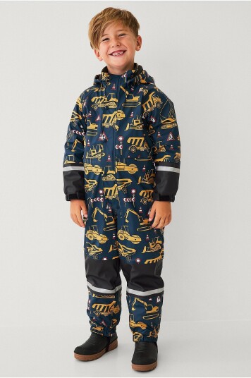Ellos Collection - Regndress Regna med fleecefor - Blå