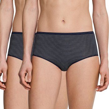 Schiesser Truser 2P Modal Essentials Midi mørkblå 42 Dame