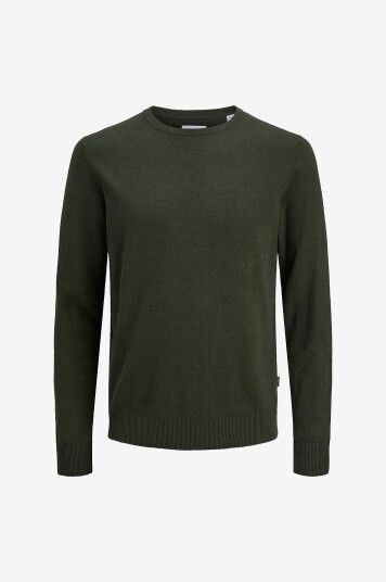 Jack & Jones Genser jjeEmil Knit Crew Neck Grønn