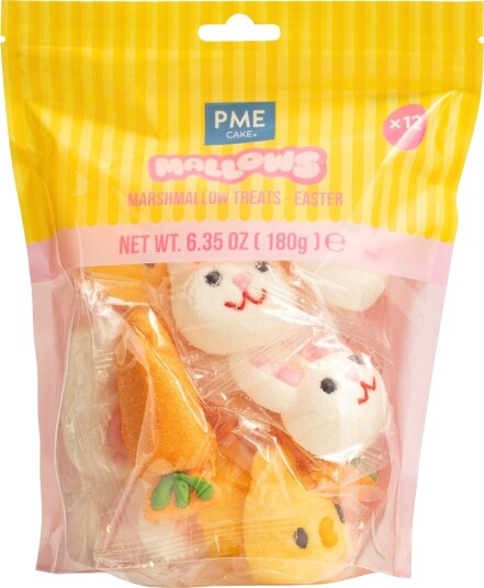 Marshmallows Formet Som Kaniner Gulrøtter Og Kyllinger Pk/12