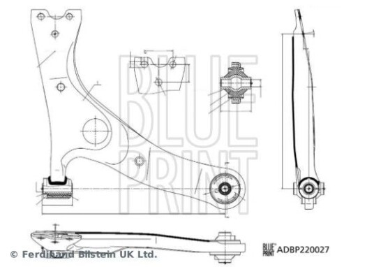 Bærearm, hjuloppheng BLUE PRINT ADBP860200 Bærearm, hjuloppheng BLUE PRINT ADBP860200