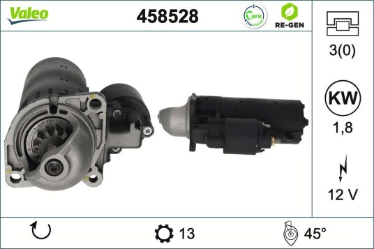 Starter VALEO 458528