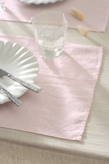 Jonie bordbrikke 4-pk Rosa