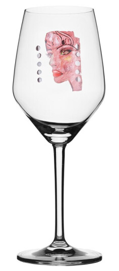 Carolina Gynning  Rosé-/hvitvinsglass Moonlight Queen 40 cl rosa