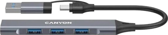 Canyon Hub Ds-02 4In1 Usb-A/C Grå Canyon Hub Ds-02 4In1 Usb-A/C Grå