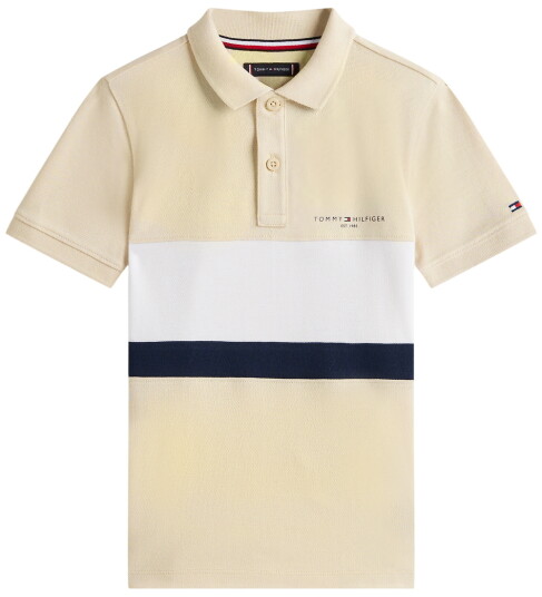 Tommy Hilfiger Polo Mini Korporasjon Classic+ Beige Fargeblo Tommy Hilfiger 3 år 98 Polo
