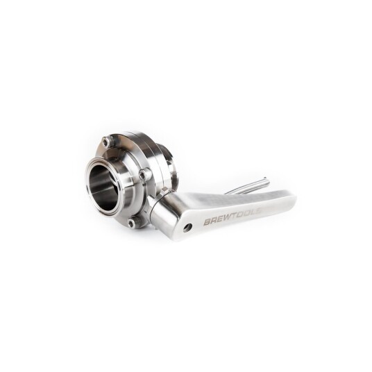 Butterfly-ventil, TC 2" Brewtools Tri-Clamp