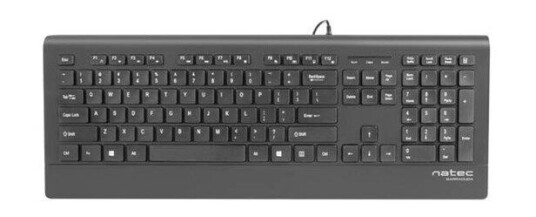 Natec Barracuda - keyboard - US - black - Tastatur - Amerikansk Engelsk - Svart Natec Barracuda - keyboard - US - black - Tastatur - Amerikansk Engelsk - Svart