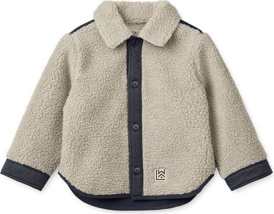 Liewood Elian Pile Overshirt MIST / CLASSIC NAVY 134 Liewood Elian Pile Overshirt MIST / CLASSIC NAVY 134