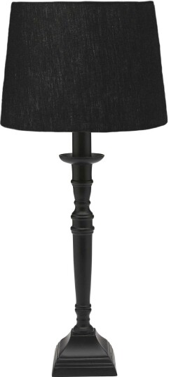 PR Home Salong bordlampe Matt svart/svart skjerm 55 cm Svart