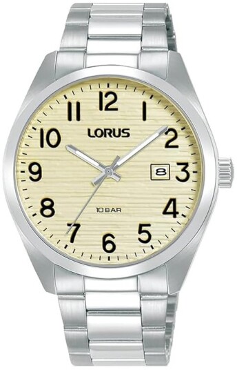 Lorus Herreklokke RH911RX9 Dress Antikkhvit/Stål Ø38 mm Lorus Herreklokke RH911RX9 Dress Antikkhvit/Stål Ø38 mm
