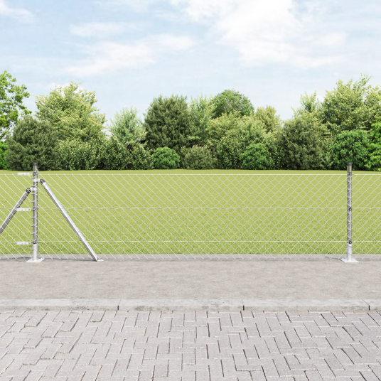 Kjedegjerde med 7 flensede innlegg 0.4x10 m Galvanisert stål