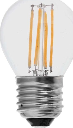 V Tac E27 6W LED kronepære   G45 kulltråd klar 230V   Kulør : Kald