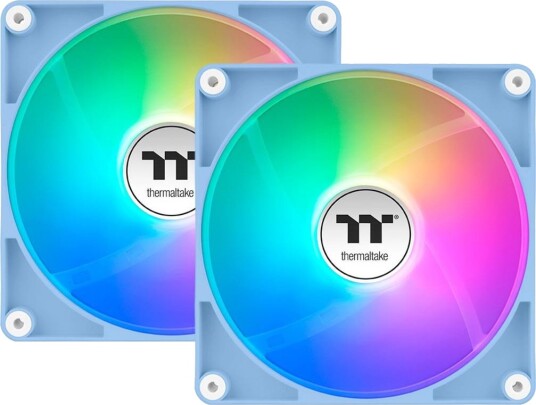 Thermaltake CT120 ARGB kabinettvifte - 120mm, Hydrangea Blue - 2-pakning