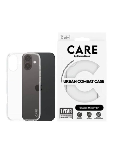 CARE by PanzerGlass Case Flagship Transparent iPhone 16 Plus