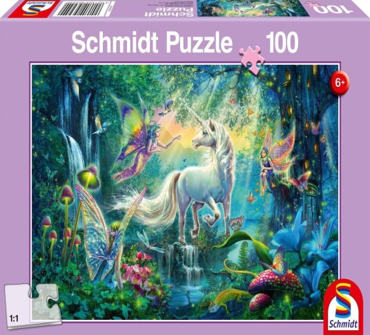 Schmidt Puzzles Puslespill 100 Brikker Mythical Kingdom