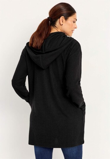 Supermyk lang cardigan med lommer Supermyk lang cardigan med lommer