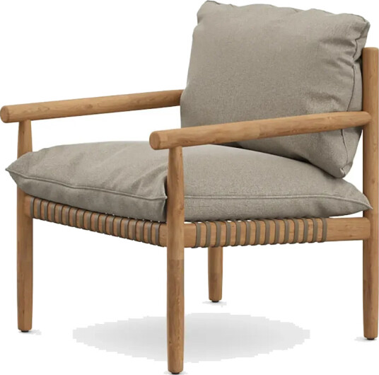 Dedon TIBBO loungestol BQ9 teak 0205 vulcano matte 0122 Dedon TIBBO loungestol BQ9 teak 0205 vulcano matte 0122
