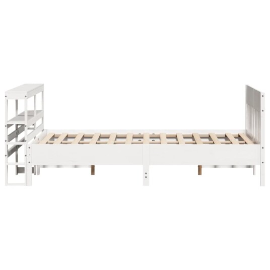 Sengeramme uten madrass hvit 160x200 cm heltre furu 3306259
