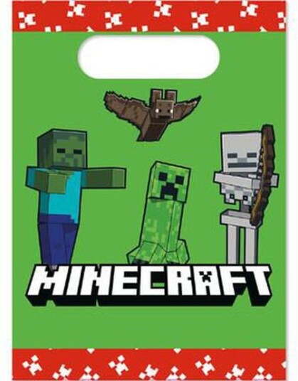 Ballong & Partygrossisten 4 stk Godteposer Minecraft Party 50095659