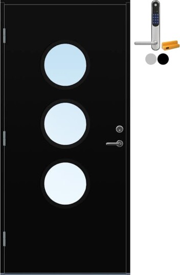 Ytterdør Bygg1 Hvaler med Yale Doorman Classic Home