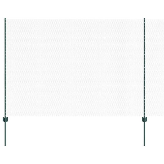  Gjerde med stolpe grønn 1,6 x 25 m Stål og PVC