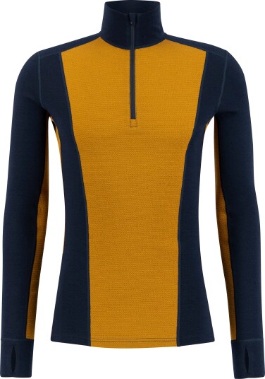 Ulvang Men's Peak Map Half Zip Baselayer Navy Blue/Cathay Spice XXL