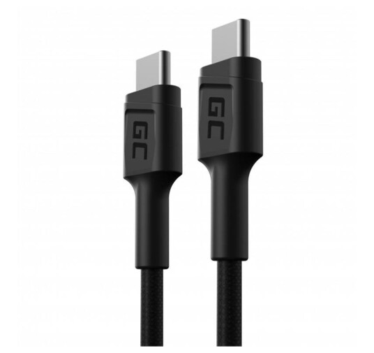 Green Cell USB-C ladekabel med PD og QC3.0 - 60W - 30 cm Green Cell USB-C ladekabel med PD og QC3.0 - 60W - 30 cm