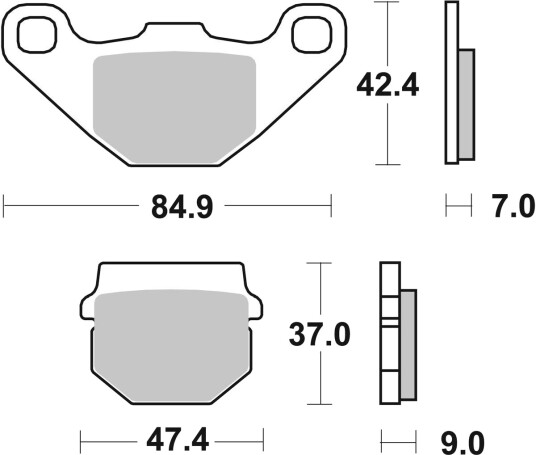 sbs 544SI Bremseklosser sbs 544SI Bremseklosser
