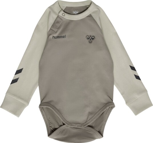 Hummel Body I/e   HmlMini   Trippel Logo   Vintage Khaki   Hummel   56   Langermet Body Beige Brun Grå