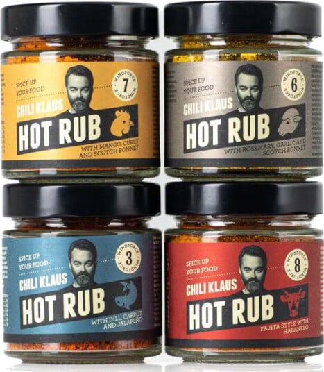 Chili Klaus Hot Rub 4 Pack