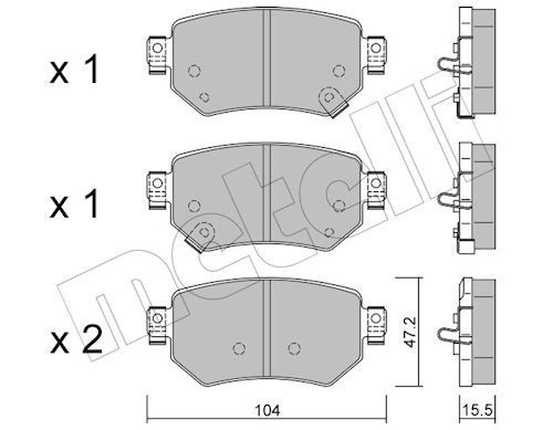 Bremseklosser METELLI 22 1159 0